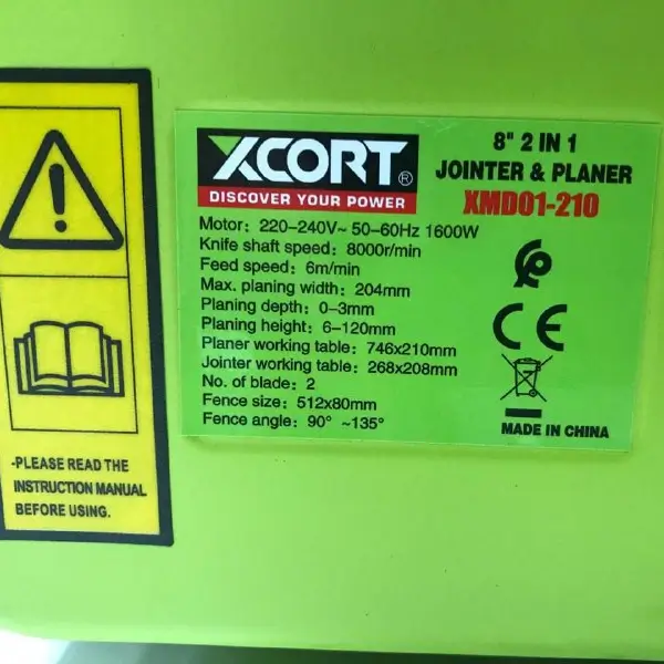 رنده و گندگی اکسکورت xcort مدل xmd01-210